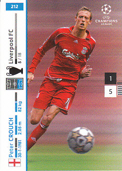 Peter Crouch Liverpool 2007/08 Panini Champions League #212